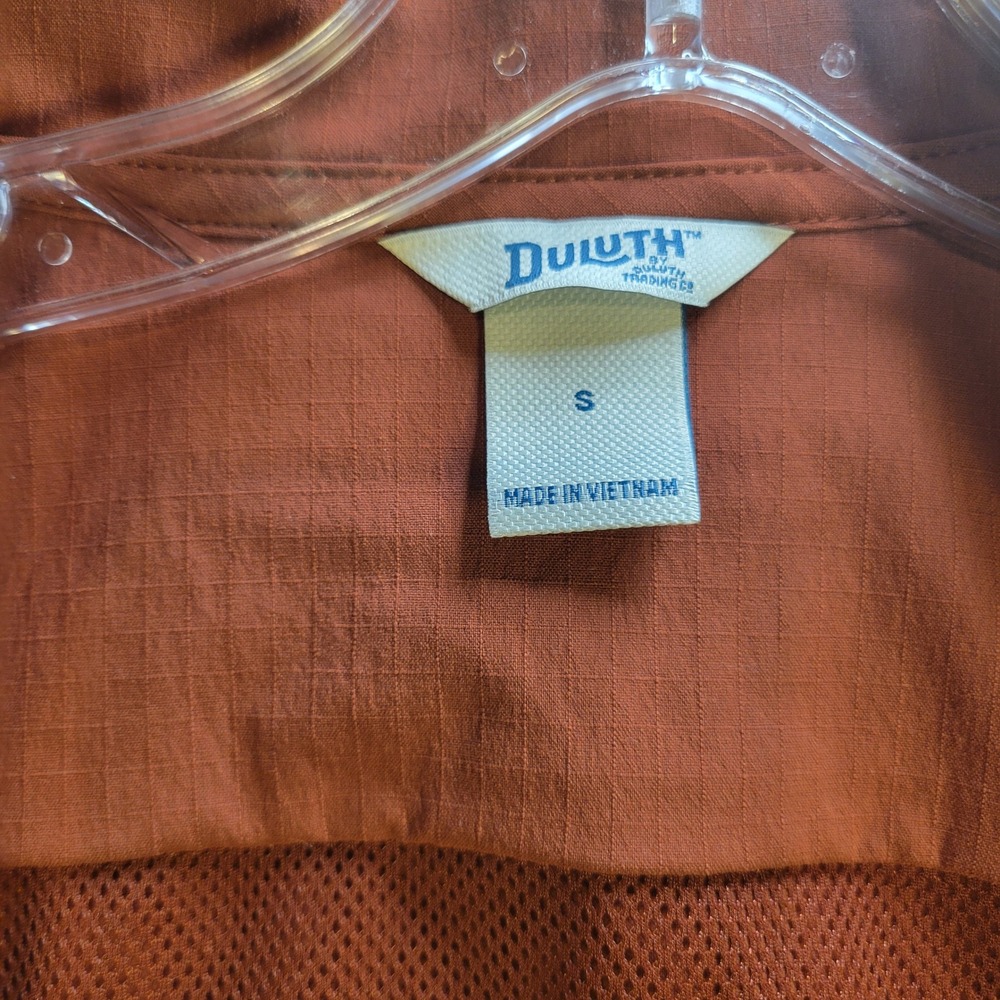 Duluth Trading Co Womens Utility Vest Rust Orange Ripstop Fishing Hiking Small - Picture 6 of 11